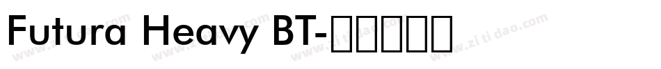 Futura Heavy BT字体转换